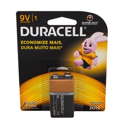 Pilha Bateria Alcalina 9v Duracel Unidad