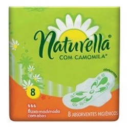 Abs Naturella Com Abas Suave 8 Unidades