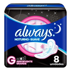 Abs Always Noites Com Abas Suave 8unidad