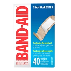 Curativo Band Aid Transparente 40unid