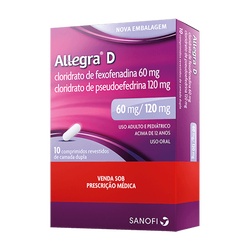 Allegra D 10cp Fexofenadina+p. Efedrina