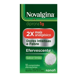 Novalgina 1g 10cp Eferv Limao Dipirona