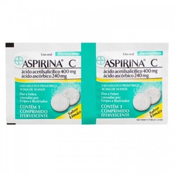 Aspirina C Limao 2cpr Eferv. A.a.s+vit C