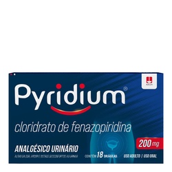 Pyridium 200mg 18 Drageas Fenazopiridina