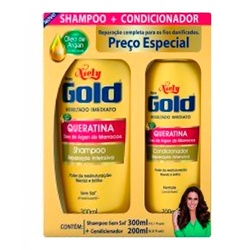 Kit Sh_cond Niely Gold Maxqueratin 300ml