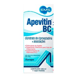 Apevitin B+c 240ml Ciproeptadina+b+c