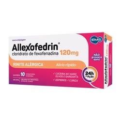 Allexofedrin 120mg 10cp Fexofenadina