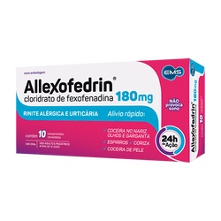 Allexofedrin 180mg 10cpr Fexofenadina