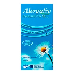 Alergaliv 10mg Caixa 15cp Loratadina