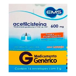 Acetilcisteina 600mg 16 Saches Ems Gener