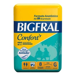 Fralda Adulto Bigfral Confort 8unid Gran