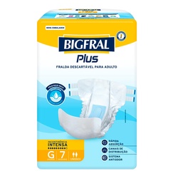 Fralda Adulto Bigfral Plus 7 Unid Grande