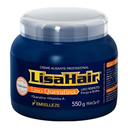 Alisante Lisahair Creme 550g Profissiona
