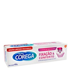 Corega Creme Ultra 40g Sem Sabor Fixacao
