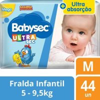 Fralda Babysec Mega M 38und Galinha Pint