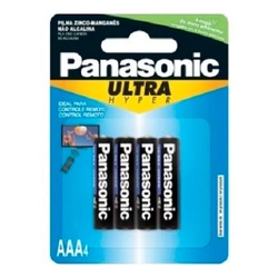 Pilha Panasonic Aaa Palito Comun 4 Pacot