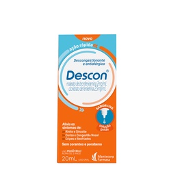 Descon Gotas 20ml Bronfeniramina+fenilef