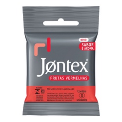 Preserv Jontex Frutas Vermelhas 3unidade