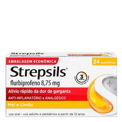 Strepsils Mel Limao 24past. Flurbiprofen