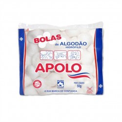 Algodao Bola 50g Branco Apolo Pacote