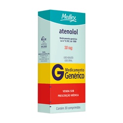 Atenolol 25mg 30cp Medley Genericoe
