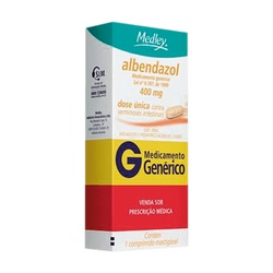 Albendazol 1cp 400mg Medley Generico
