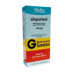 Alopurinol 100mg 30cp Medley Generico
