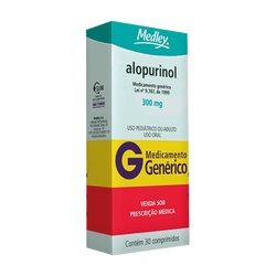 Alopurinol 300mg 30cp Medley Generico
