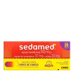 Sedamed 20cp Dipirona+isomet+cafeina