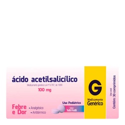 A.a.salicilico 100mg 30cp Cimed Generico