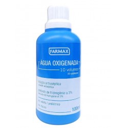 Agua Oxig Liquida 10 Vol 100ml Farmax