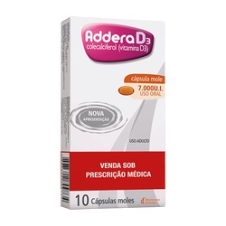 Addera D3 7.000ui 10caps Gel Mole Vit. D