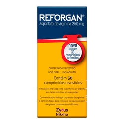 Reforgan 250mg 30cp Aspartato Arginina