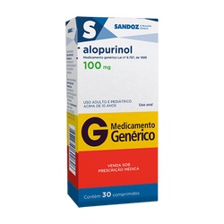 Alopurinol 100mg 30cp Sandoz Generico
