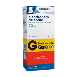 Alendronato Sodico 70mg 4cp Sandoz Gener