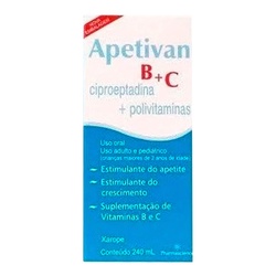 Apetivan B+c 240ml Ciproeptadina+b+c