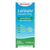 Lorasliv 10mg Caixa 12cp Loratadina