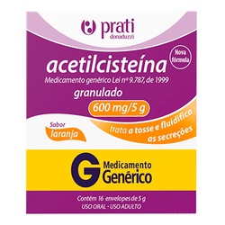 Acetilcisteina 600mg 16 Saches Pratid Ge