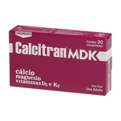 Calcitran Mdk 30cp Magnesio+vit D+vit K