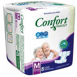 Fralda Adulto Confort Master M 8unidades